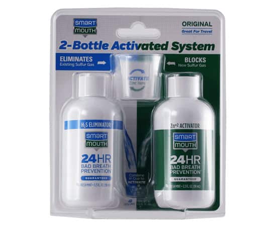 2 bottle mouthwash system